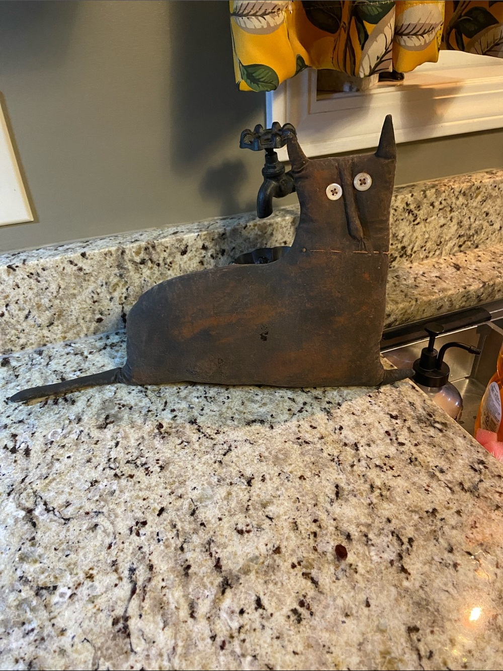 Rustic Brown Cat Decor - Home Accent